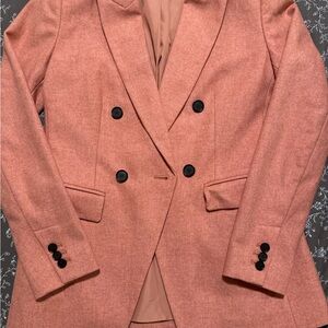 LOFT Pink Blazer Double-Breasted Tailored